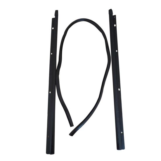 4Pcs Outer Seal Weatherstrip Window Glass Belt Rubber Moulding Trim for Nissan D22