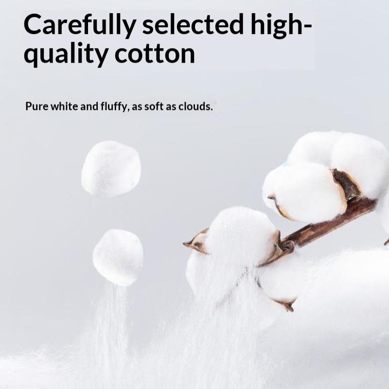 100/200Pcs Pure Absorbent Cotton Balls Soft Gentle Multi-Use Cotton Puffs For Skincare First Aid Baby Care And Daily Cleaning
