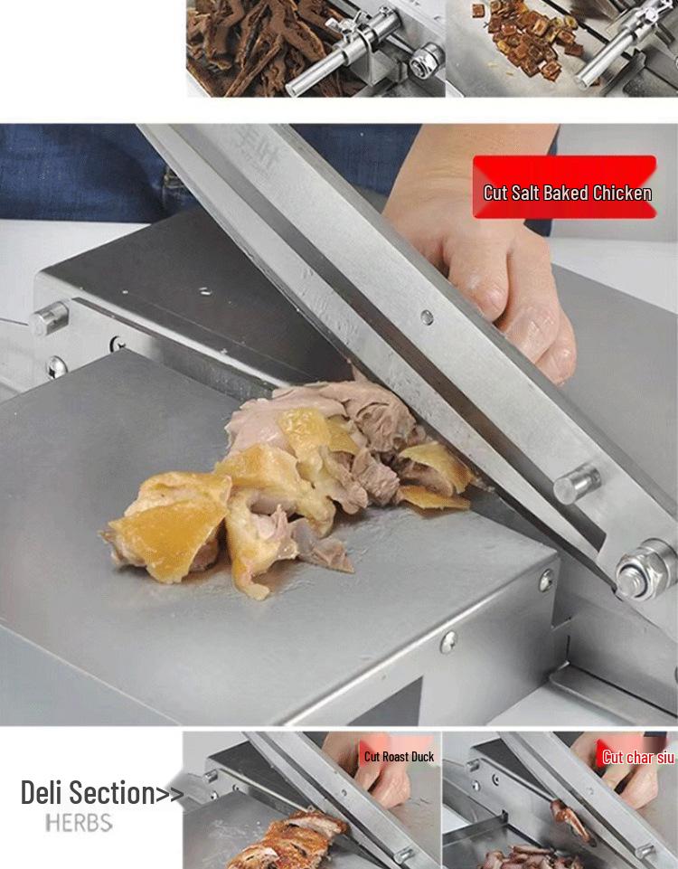Manual Multi-Functional Stainless Steel Meat Slicer and Bone Chopper for Lamb, Chicken, and Duck