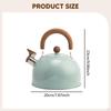 Whistling Tea Kettle Water Cookware with Whistle Spout Modern Fast Boiling Home Kitchen