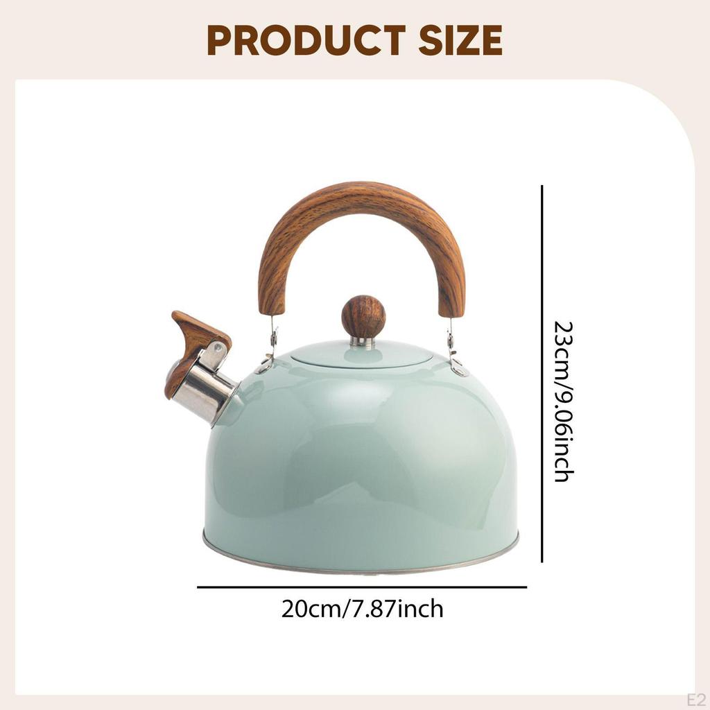 Whistling Tea Kettle Water Cookware with Whistle Spout Modern Fast Boiling Home Kitchen