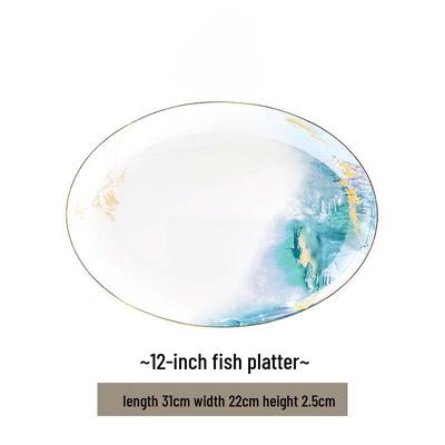 Jingdezhen Light Luxury Ceramic Dinnerware