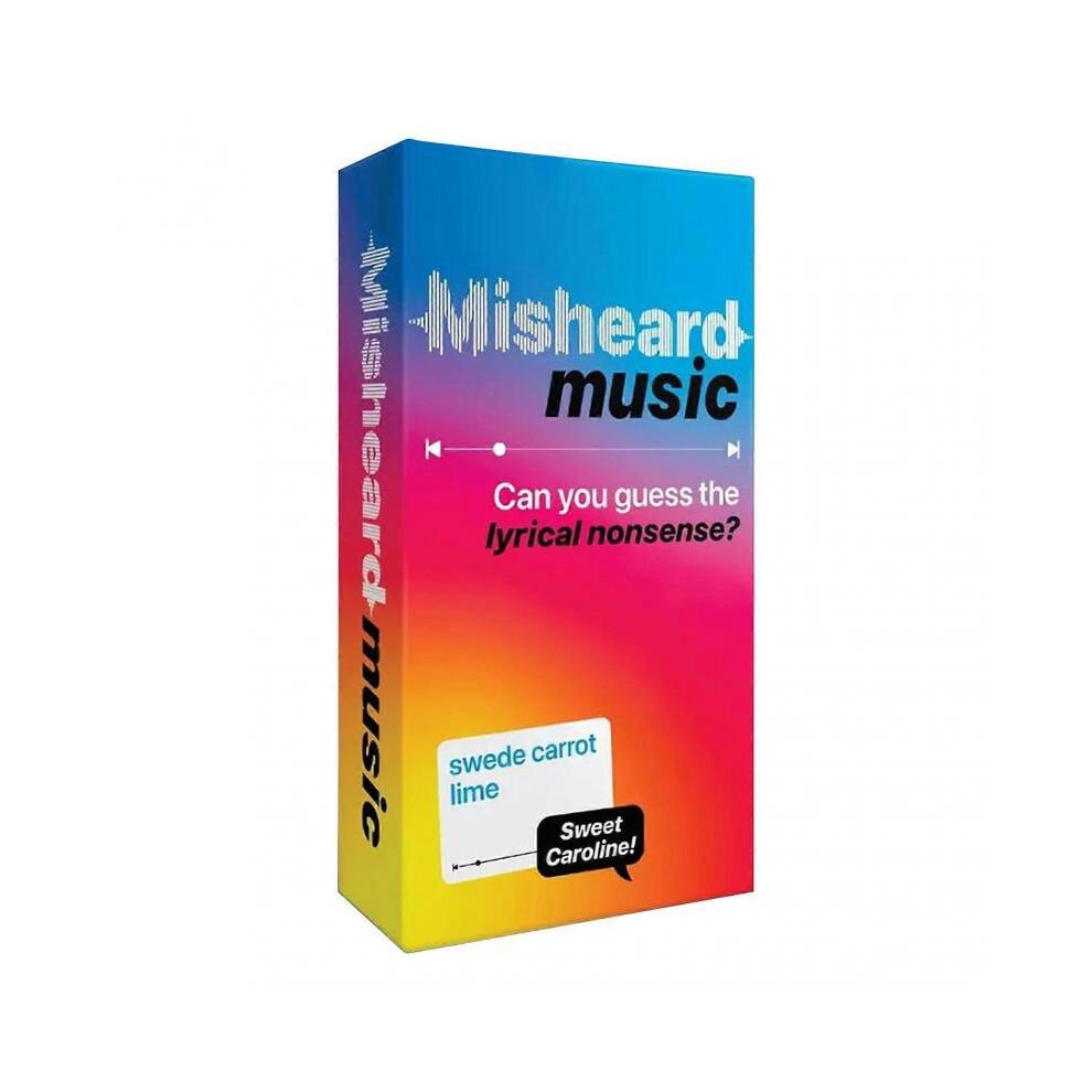 Misheard Music Party Game - Guess The Song or Artist with Lyrical Nonsense Cards, Fast-Paced Card Game for Karaoke & Party Entertainment