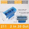 Din Rail Terminal Block UK125A Verteilerkasten UKK 1 Eingang 2 Eingang Mehrere Ausgänge Universaldraht Elektrischer Anschlusskasten