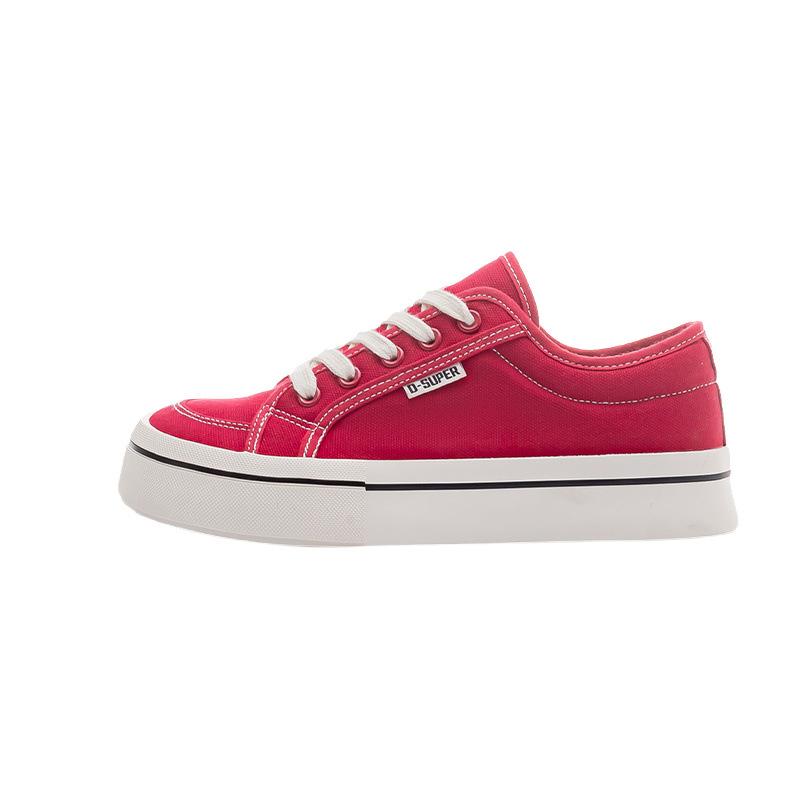 Spring mango head big head red canvas shoes new temperament sneakers cloth shoes board shoes