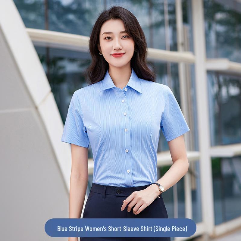 Unisex Short-Sleeve Summer Workwear Set with Logo Embroidery