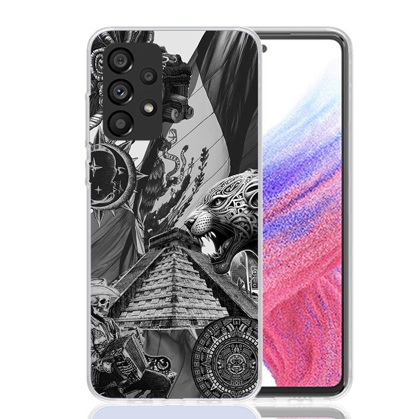 Mayan Stone Totem Pole Phone Case for Samsung Galaxy A17 A16 A15 A14 A13 A57 A56 A55 A54 A53 A37 A36 A35 A34 A33 A26 A25 A24 A23