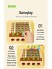 Kid's Wooden Radish Pull Memory Game - Interactive Desktop Toy for Toddlers & Parents
