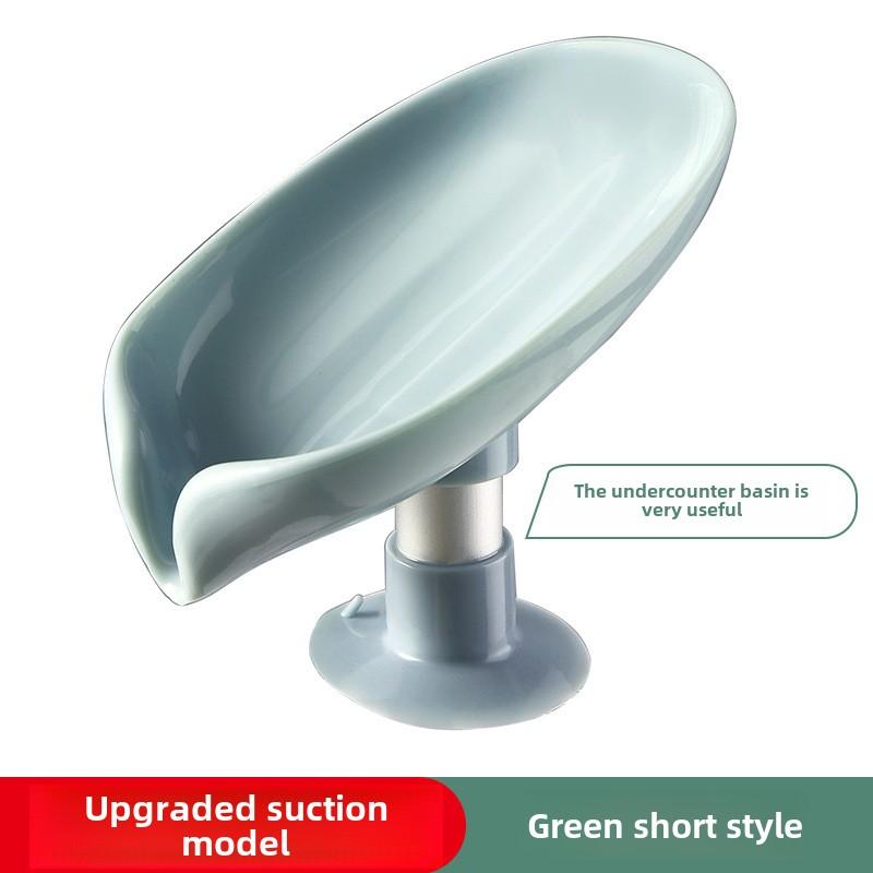 

Креативна пластикова мильниця у формі листка з присоскою, трикутна форма, водовідвідна мильниця для домашнього використання, аксесуар для ванної кімнати без свердління Soap box