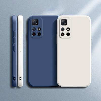 Custodia per telefono per Xiaomi Redmi Note 11T 5G POCO M4 Pro 5G Protezione Fotocamera Quadrata Opaca Silicone Cover POCO M4Pro 5G