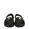 Salvatore Ferragamo Kamy Leather Sandals Black
