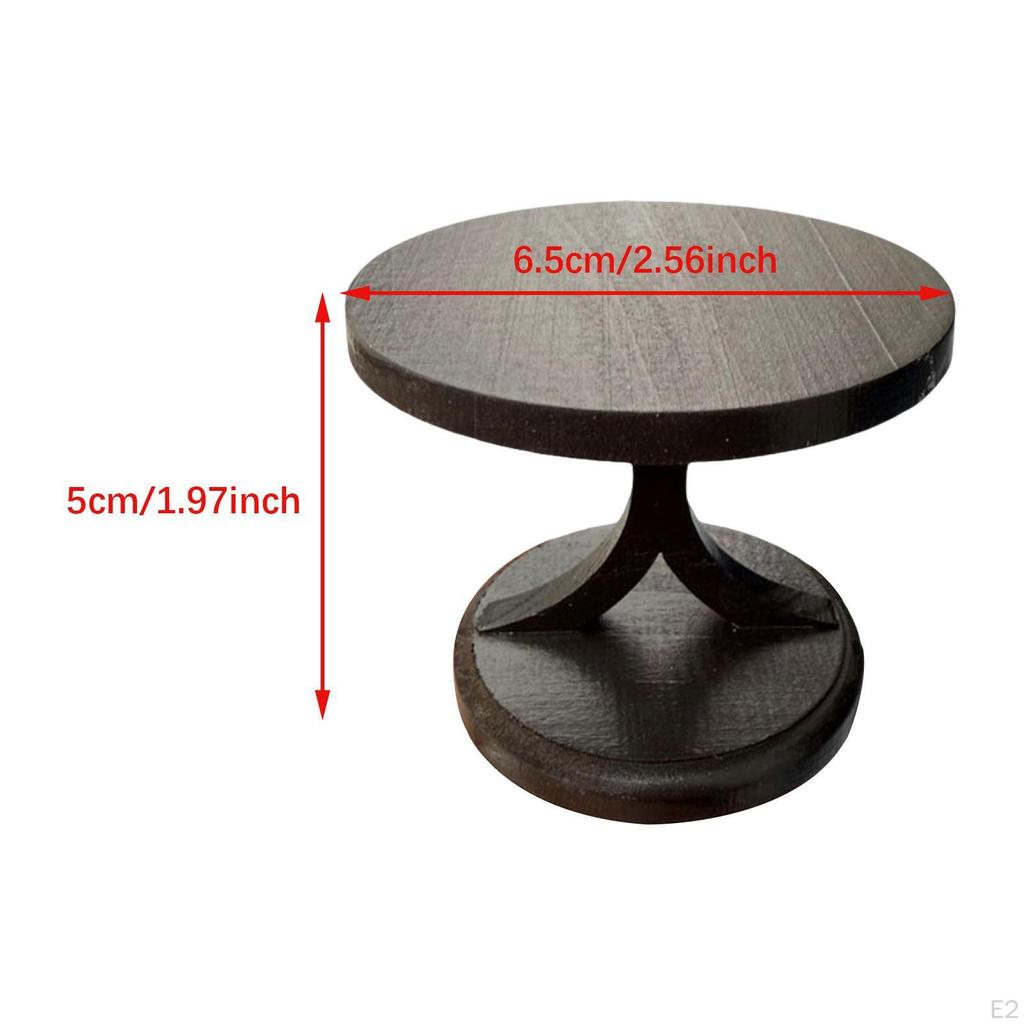 1/12 Dollhouse Tea Table Bedside Furnishing for Photography Props