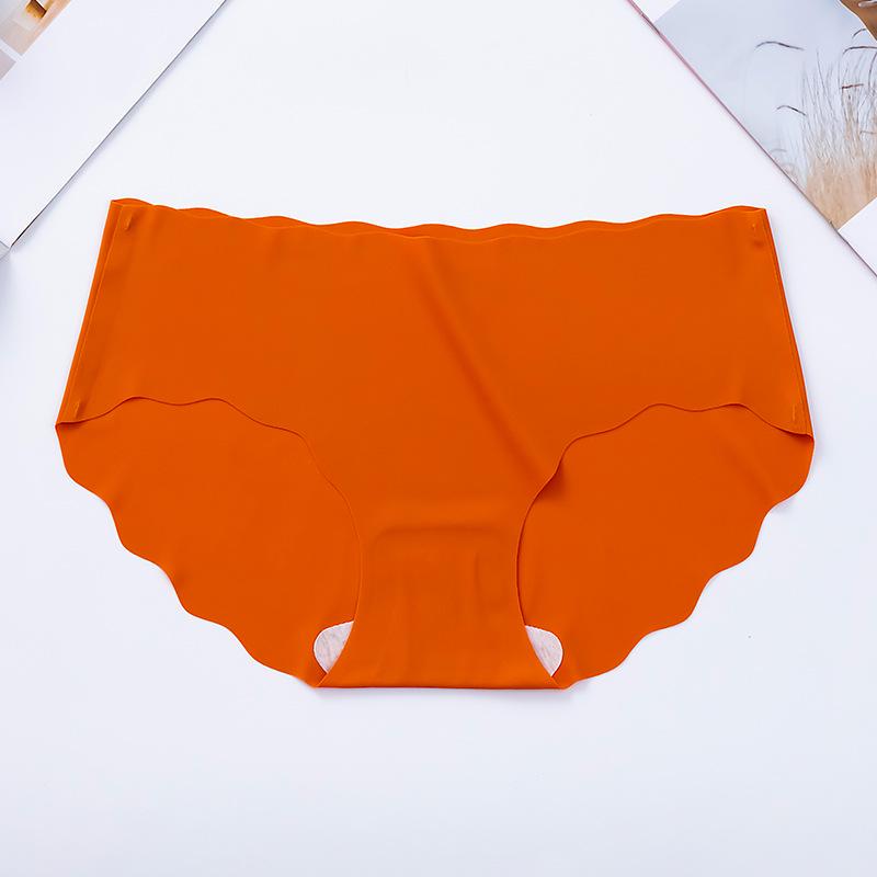 

Женские трусики большого размера из дышащего ледяного шелка - Однотонные, бесшовные, треугольники со средней/низкой посадкой XL