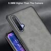 Luxuriöse PU-Lederhülle für Realme X3 SuperZoom Rückseite Matte Schutz Silikon Handyhülle für Realme X50 Pro RealmeX3 Coque