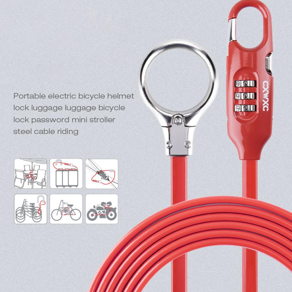 Buy Professional Motorcycle Helmet Lock Safety Password Locks for ...