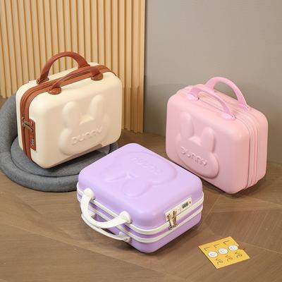 Tragbare Reisetaschen für Kurztrips 14 Zoll Wasserdicht Handgepäck Koffer Cartoon Mini Aufbewahrungstasche Make-up-Box Hochzeitsgeschenkbox