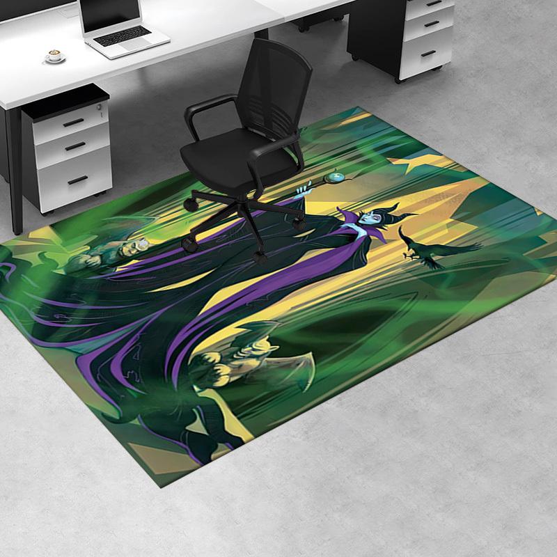 3D Printed Maleficent,Sorceress,Dark Magic Anti-Slip Rug - Machine Washable Office Rug for Living Room, Bedroom, Office - Multiple Sizes