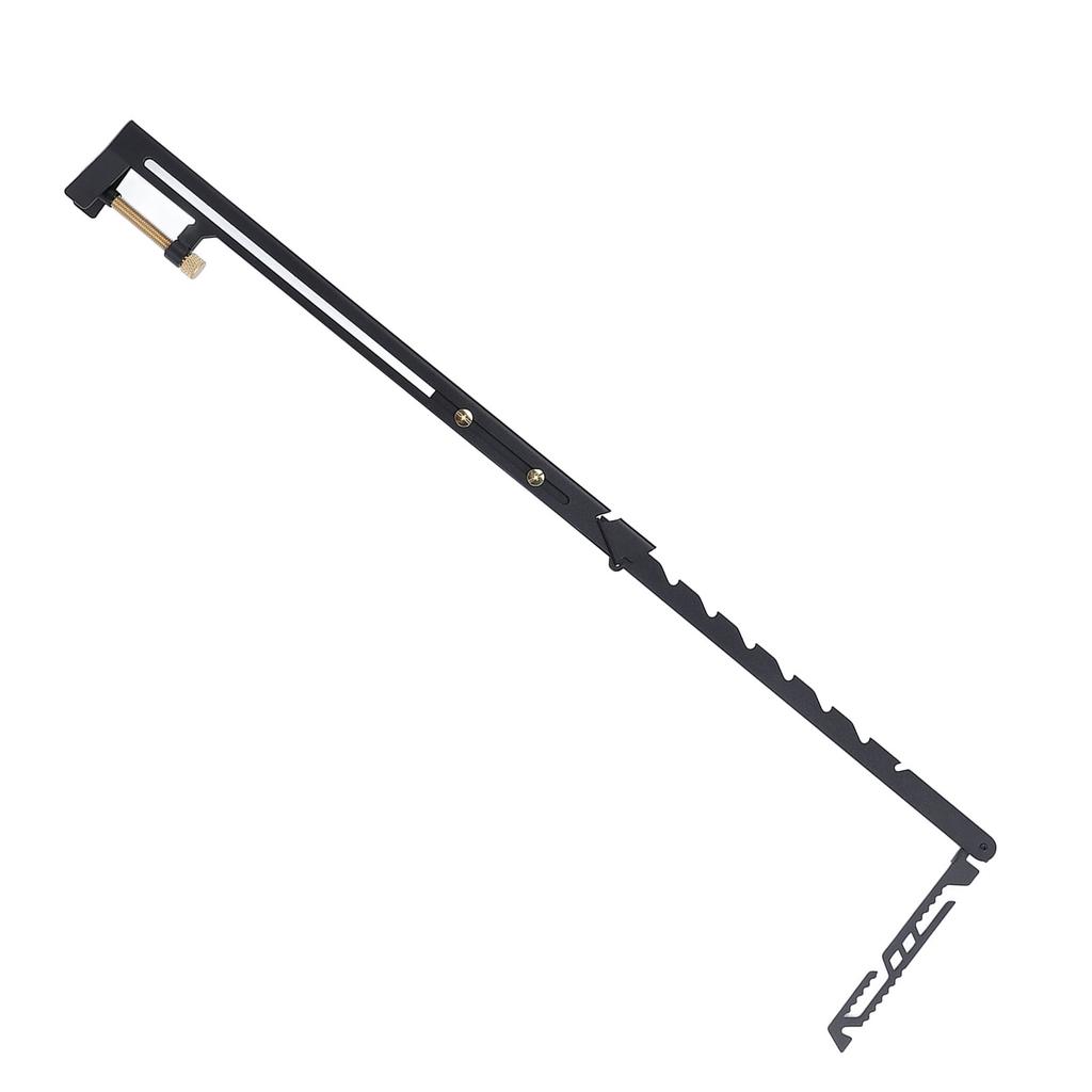 Camping Lantern Stand Hanging Pole 1.5kg Load Bearing Stainless Steel Telescopic Lantern Stand for 0‑28mm Thickness