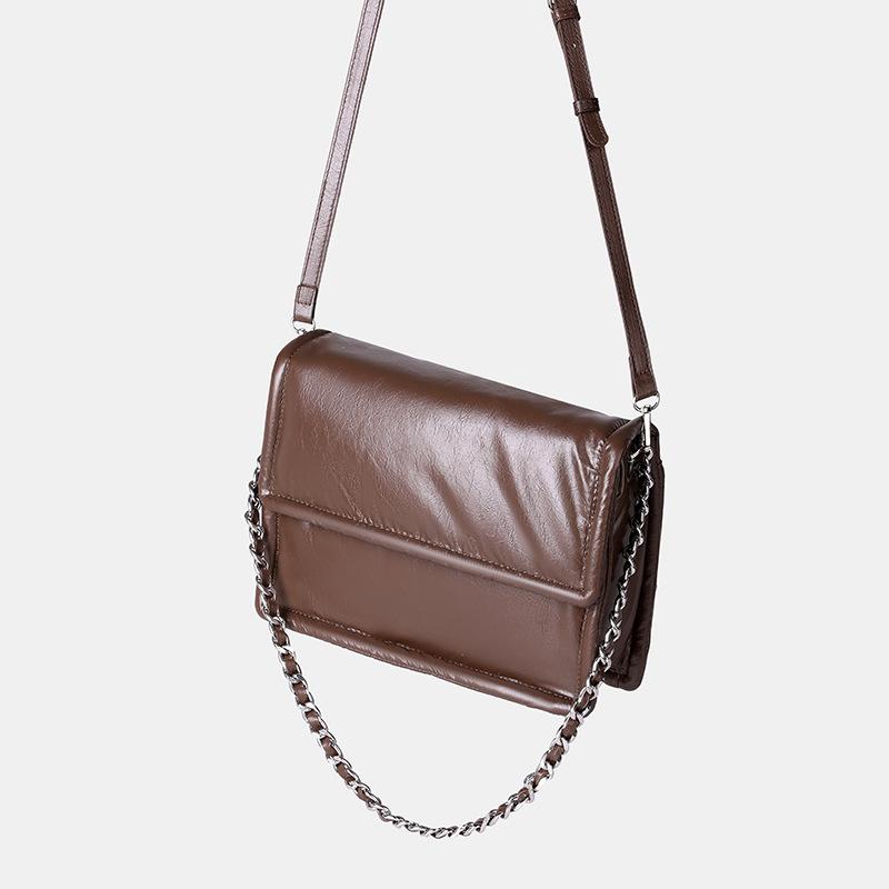 Women's Bag 2024 Spring/Summer Small-style Cotton Padded Bag Large Capacity Chain Tote Bag High-end Single Shoulder Crossbody Bag
