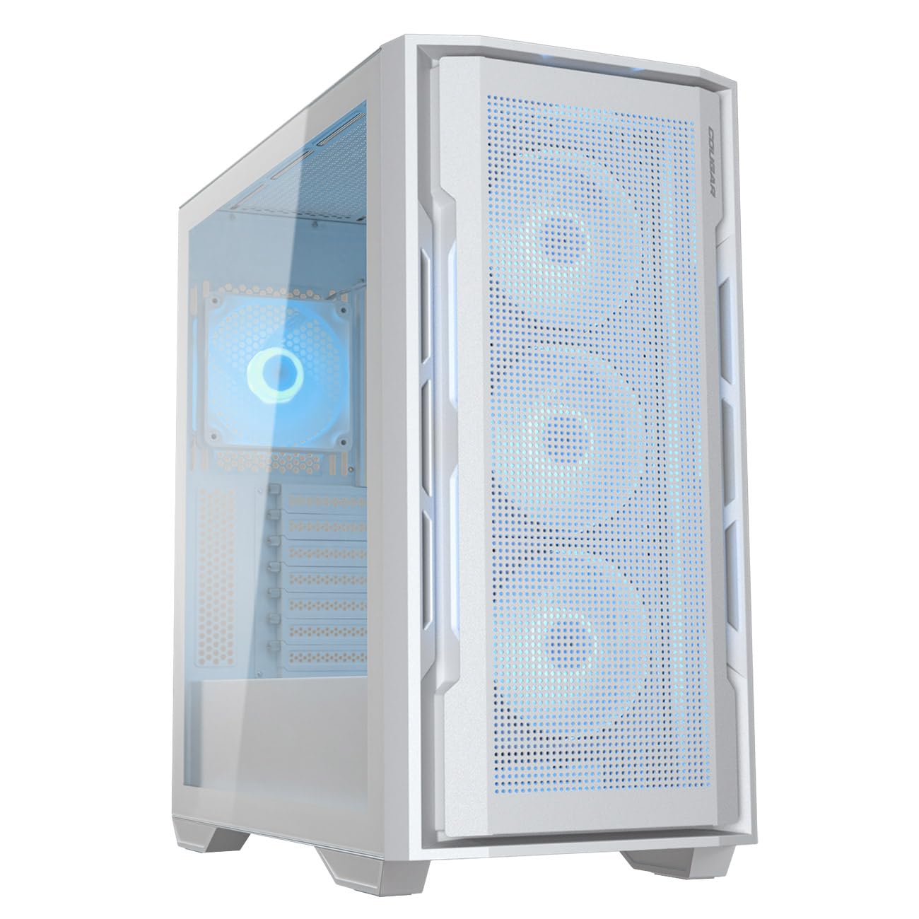 

COUGAR PC case with ARGB fan Mid tower case Uniface RGB White CGR-5C78W-RGB