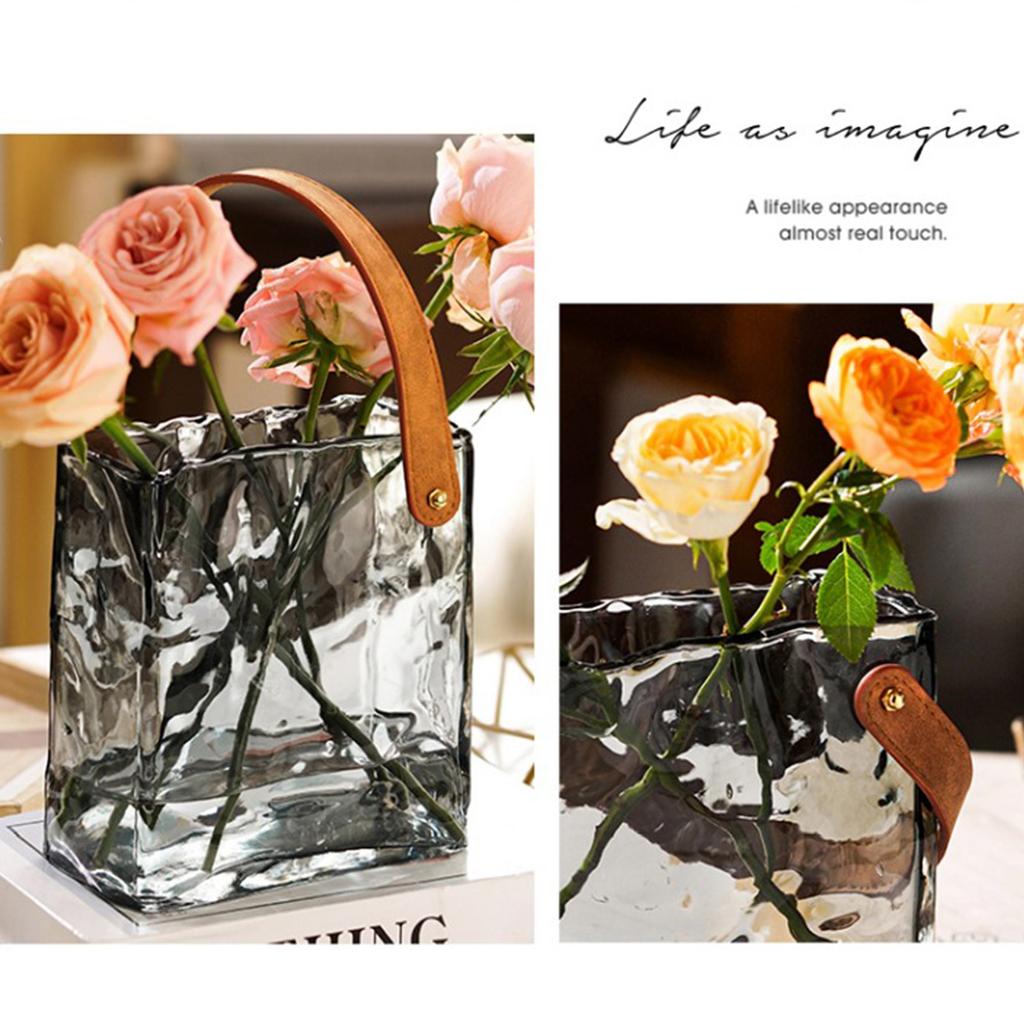 Τσάντα Βάζο Αρχικό Χρώμα Γυάλινο Βάζο Ενυδρείο Γυάλινο Βάζο Χειροποίητο Βάζο