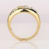 Sky Blue Topaz Ring Gold Plated 925 Sterling Silver with White Topaz