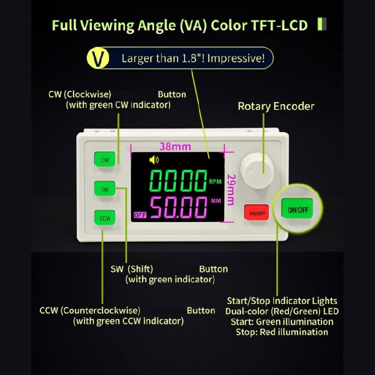 Two Phase Stepper Motor Controller Driver Featuring Large LCD Display And Flexible System Integration Easy to Operate