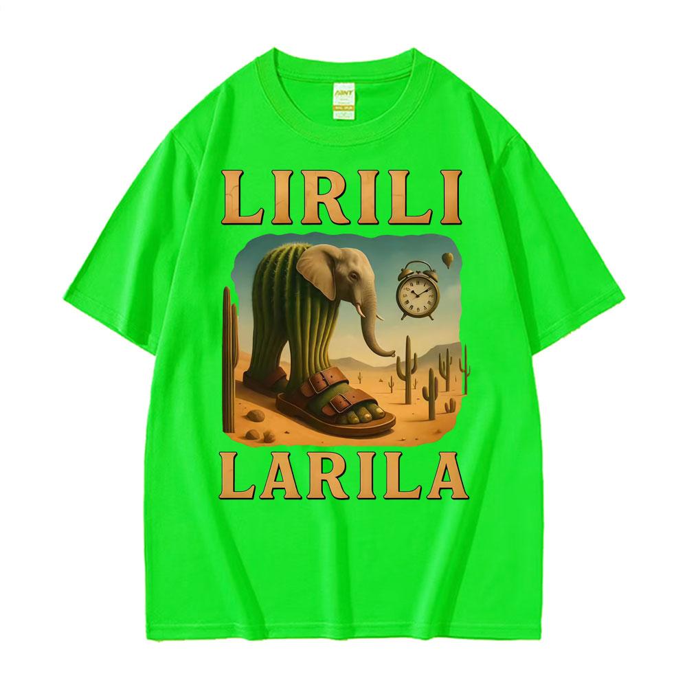 

Italian Ballerin Graphic Tshirt Funny Lirili Larila Meme T Shirts for Unisex Women Fashion Aesthetic Trending Short Sleeve T Shirt 4XL