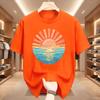 Sunset Beach Tshirt Coastal Ocean Graphic Tee Unisex Unisex Summer Vacation T Shirt Cute Travel Tee Unisex Round Neck Printed