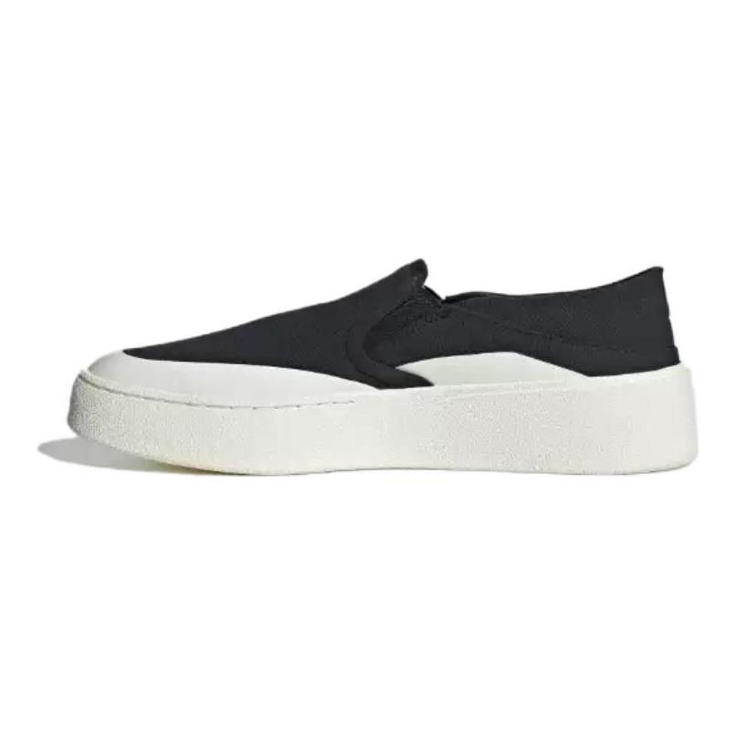 adidas FOS LABCOURT LIGHT Anti Slip Wear Resistant Low Top Skateboard Shoes Unisex Black Sneakers JQ9809
