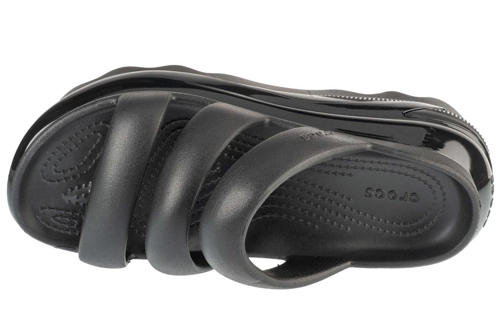 Crocs Klassische Mega Crush Riemensandalen für Damen, schwarz