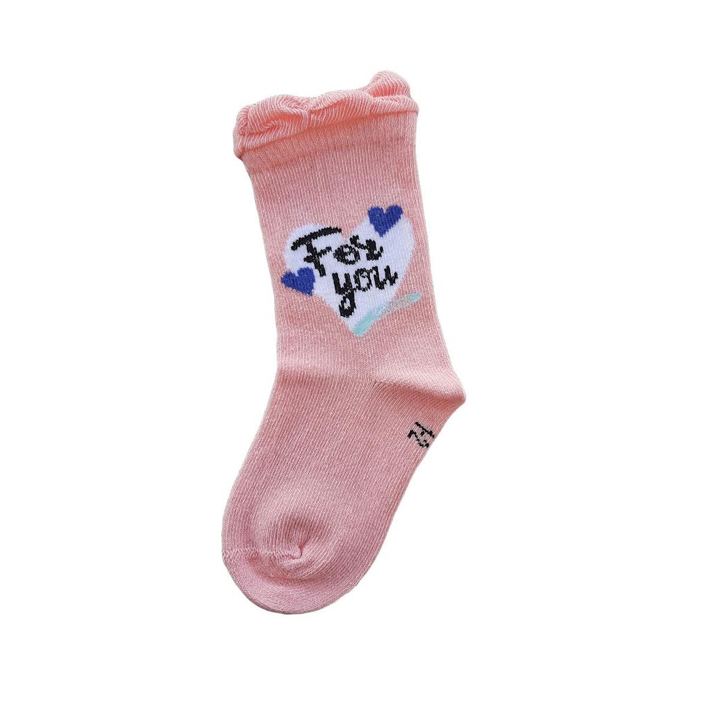 12li Kız Çocuk Çorap Uzun Soket Pamuklu Dikişsiz Renkli Yumuşak