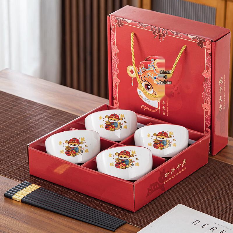 Ruhan Ceramic Panda Tableware Gift Set