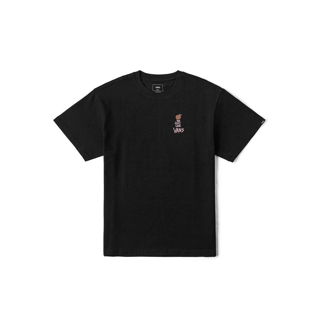 Vans X Künstler-Kollaboration Rundhals Mode Vielseitiges Kurzarm-T-Shirt Unisex Oberteile Schwarz VN000RNRBLK