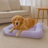 Breathable Warm Dog Bed Pad Macaron Non-slip Pet Sleeping Bed Soft Comfortable Plaid Dog Cushion Winter