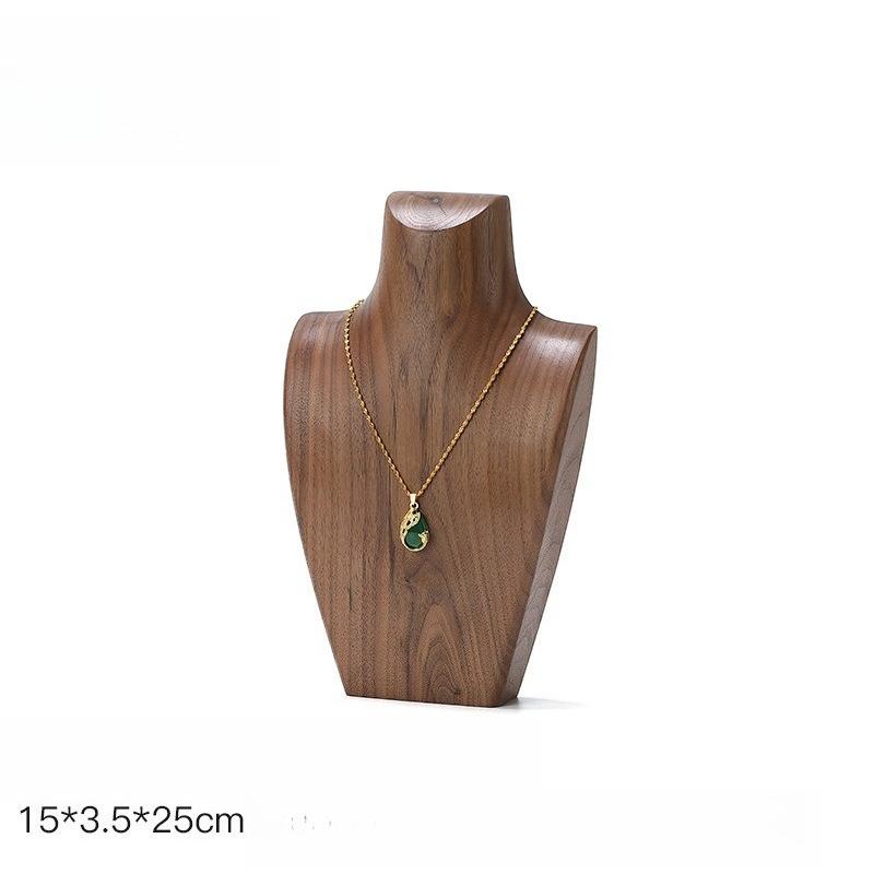 Wooden Model Jewelry Rack Jeweler Necklaces Displays Dedicated Holder Necklace Counter Display Shelf Jewellery Storage Stand
