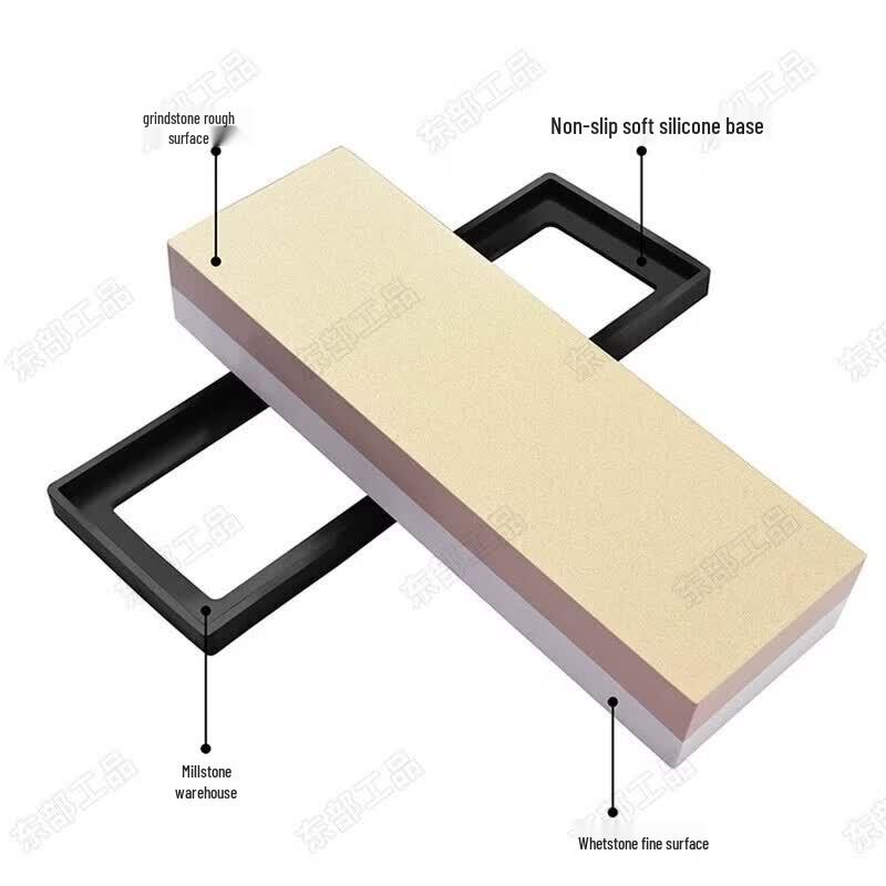 Dual-Grit White Corundum Sharpening Stone