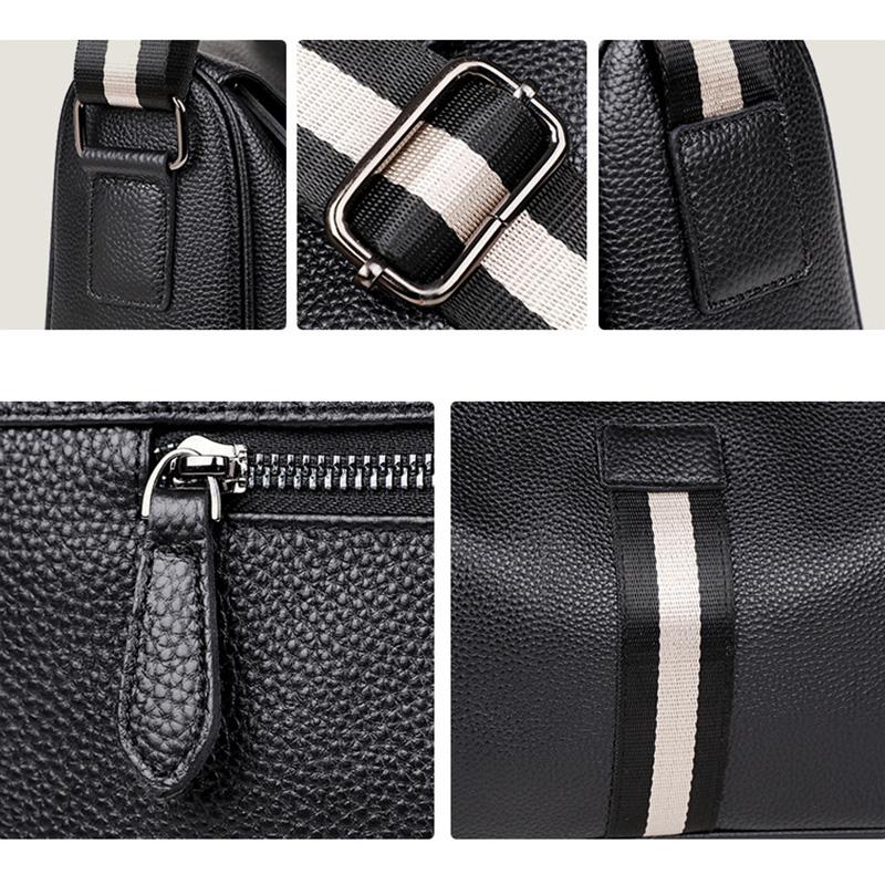 New Design Men Bag Soft Genuine Leather Boy's Flap Cowhide Leather Shoulder Bag Men's Crossbody Messenger Bags Fashion Style
