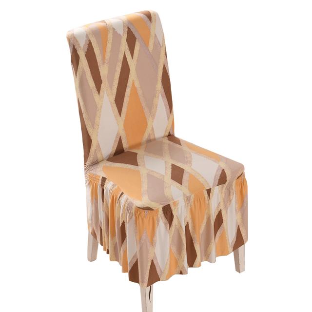 Stretch Spandex Dining Chair Cover Protectors Super Fit Banquet Event Chair Seat Slipcovers For Hotel Use And Wedding Occasion Ceremony Chair Skirt