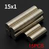 Powerful Neodymium Magnet N35 NdfeB Permanent Magnetic imanes Round Super Strong Fridge Magnets DIY 15x1 15x2 15x3 15x4 15x5mm