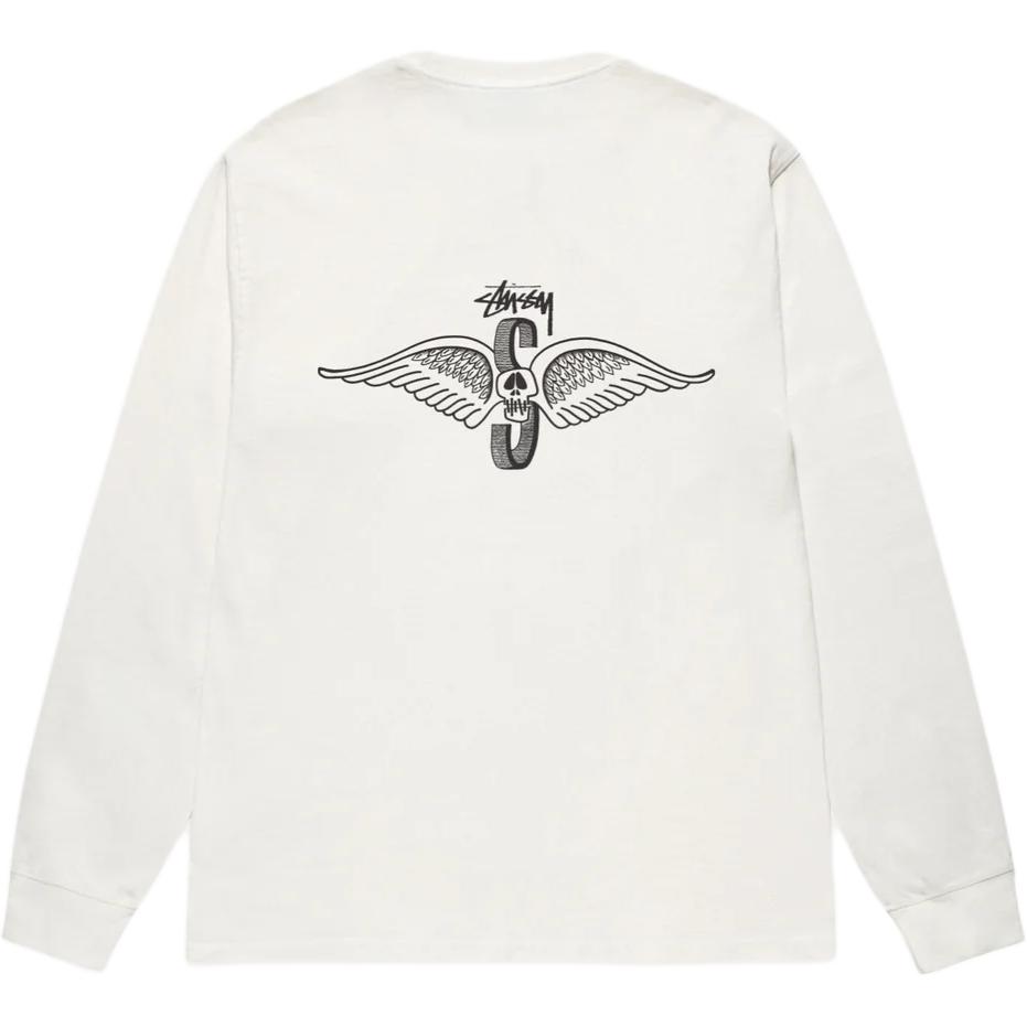 Stussy Skull Wings Long Sleeve Tee Pigment Dyed 1995115