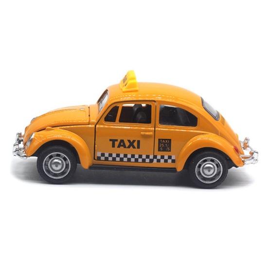 Miniatyr Simulering Bak Bilmodell Diecast Legering Trekk Taxi Leke med Åpningsdør 0,06388888888888889 Skala Retro Bil