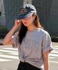 Yunibeoseugameonteu Universe Signed Long Bill Washed Cap_Charcoal Grey