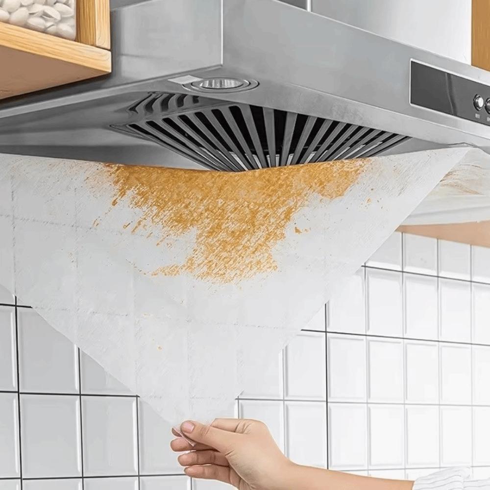 Disposable Range Hood Filter Paper Thickened Oil Absorbing Cotton  Kitchen Appliance