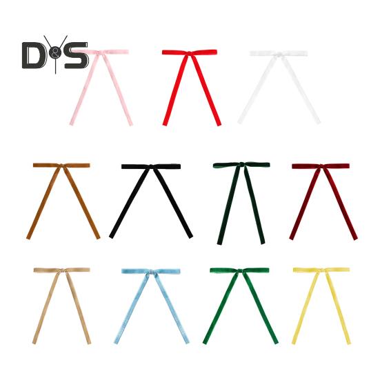 24 st Sammetsjulrosetter Julgran Vintage Sammetsband Rosetter Rustik Hantverk Gåva Kransrosetter för Bröllop Heminredning