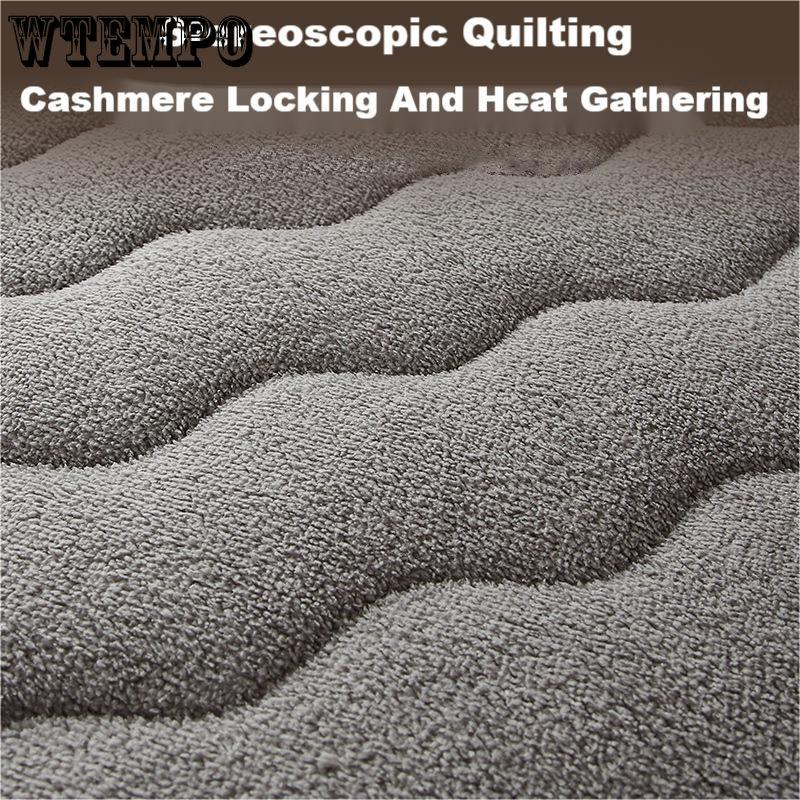 Warm Lamb Fleece Mattress Upholstered Home Bed Mattress Warm Winter Student Dormitory Single Thickened Mattress Soft Quilt Mats