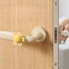 Flower Door Handle Anti-collision Sticker Silicone Entry Wall Pad Buffer Pad Anti-collision Behind Door