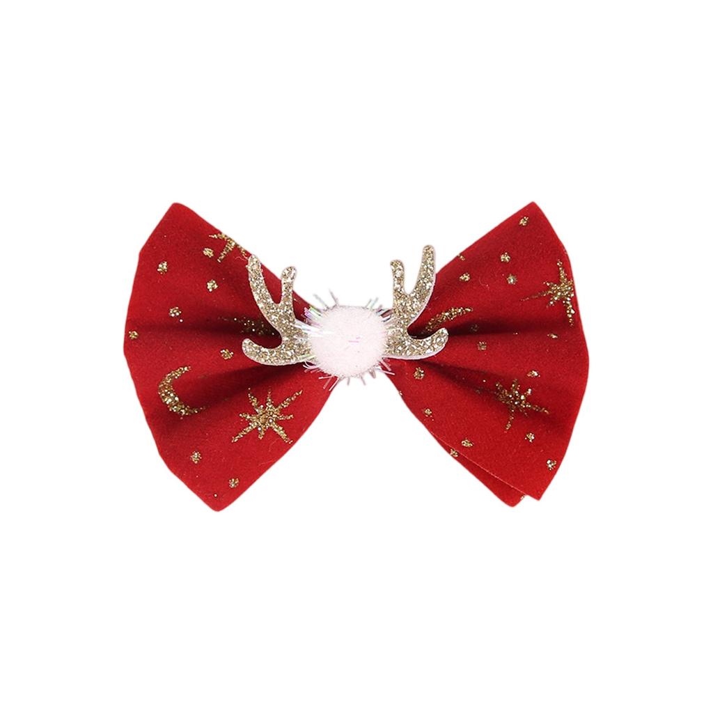 Christmas Hair Accessories, Mesh Bow Hairpins, Christmas Party Decorations, Snowflake Elk Hairpin Headdresses.