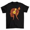 Vinyl Grooves Head Ladies T-Shirt Funny Record LP Music  Turntable DJ