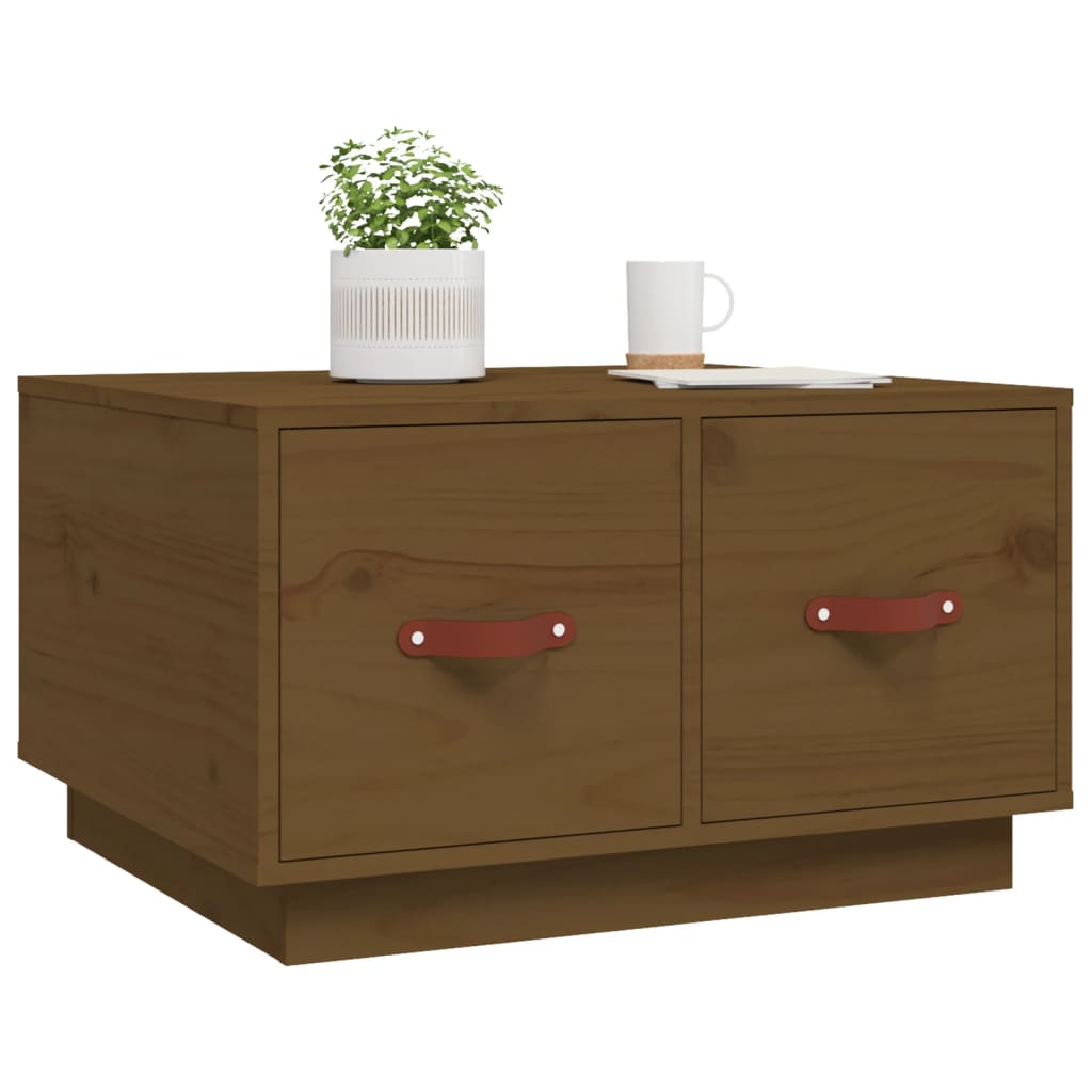 Coffee Table Honey Brown 60 x 53 x 35 cm Solid Pine Wood